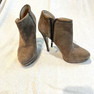 Michel Kors booties with snakeskin heel